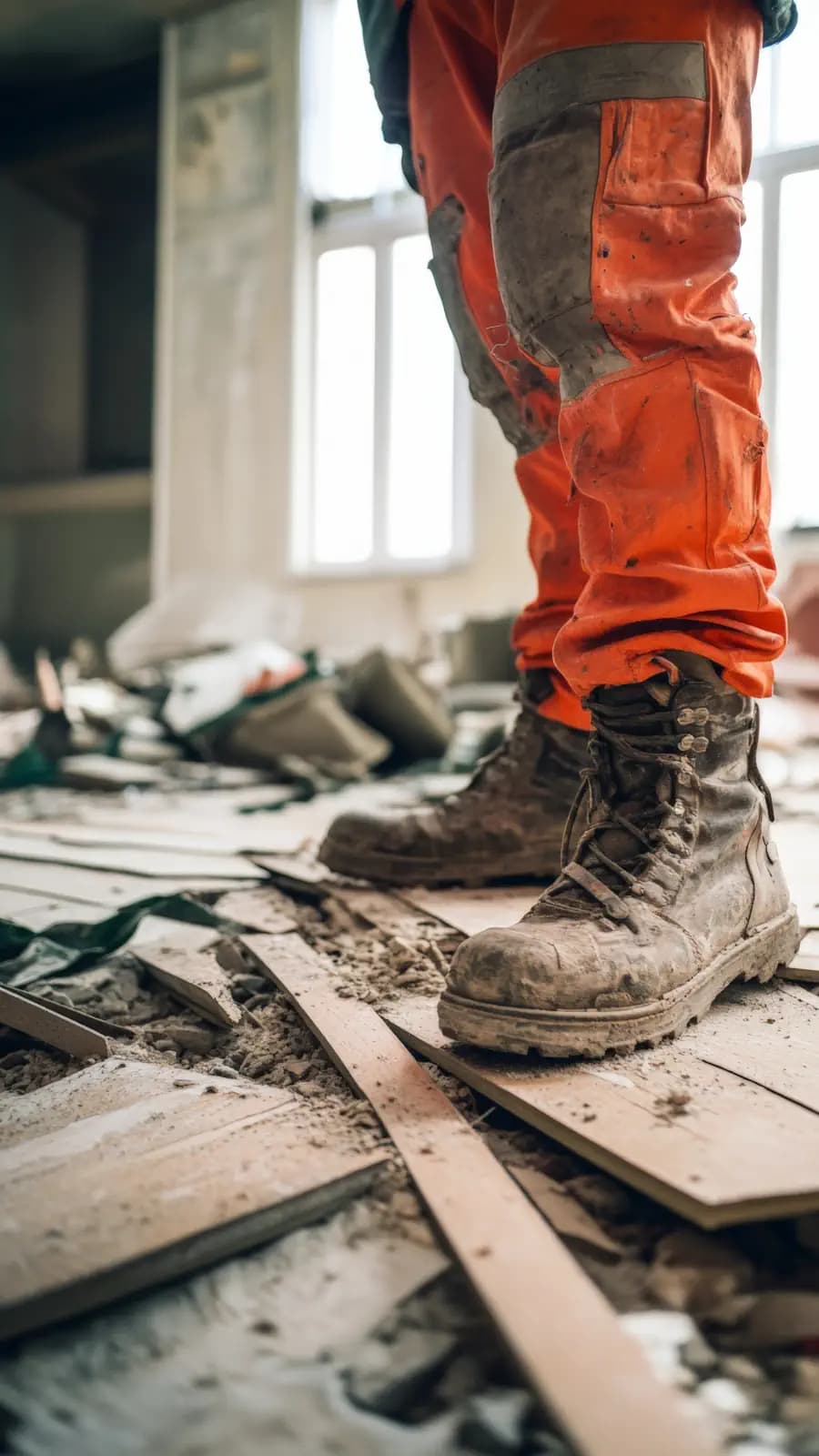Image of man walking on a jobsite